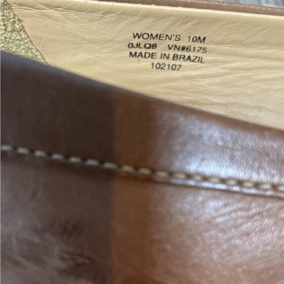 LL Bean leather penny loafer wedge Shoe Women’s size 10 Brown Classic - Picture 5 of 6